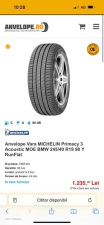 Cauc Michelin 245/40/R19 Primacy 3 dot 2018 2 bucăți - 9