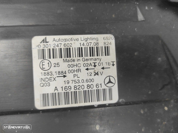 Optica Farol Direita Drt Mercedes-Benz B-Class (W245) - 5