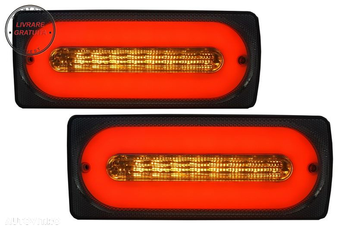 Stopuri Full LED Mercedes G-Class W463 (1989-2015) Semnal Dinamic Secvential- livrare gratuita - 9