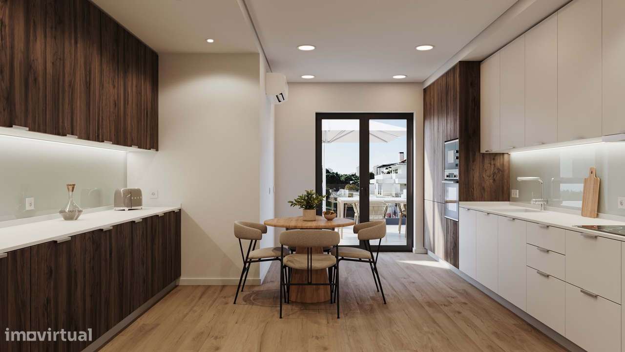 T2 com  grandes áreas, terraço ,  2 lugares de garagem e supermercado - Grande imagem: 4/15