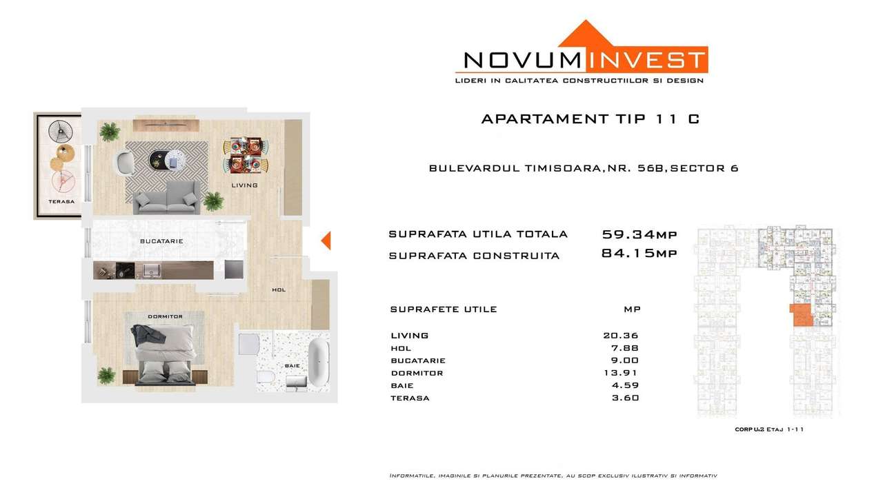 Apartament 2 camere , in apropiere de Metrou Gorjului