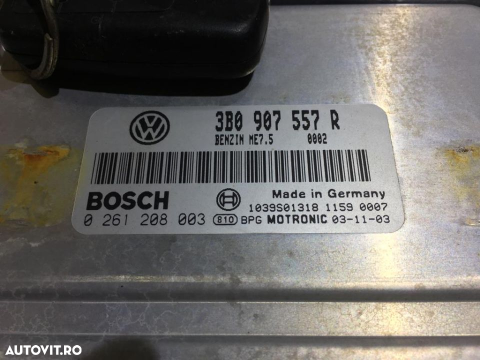 Kit Pornire Calculator Motor VW Passat B5 2.0 96KW 130CP ALT 2005 - 2010 Cod Piesa : 3B0907557R - 3