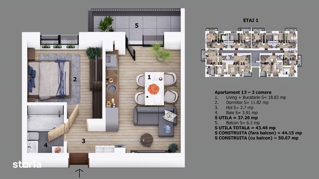 Apartament 2 camere | Ion Creanga / Nichita Stanescu Odaile 500m DN1-11