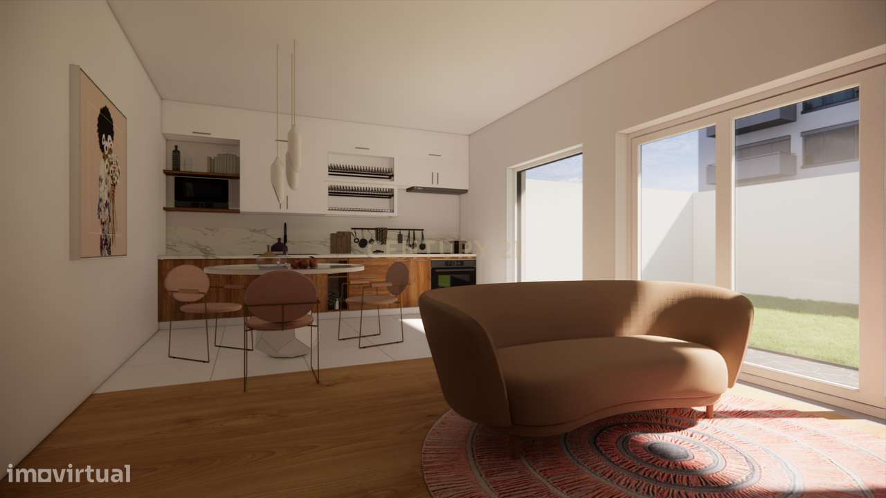 APARTAMENTO T2 - NOVO - RÉS DO CHÃO COM TERRAÇO EXCLUSIVO - Grande imagem: 2/18