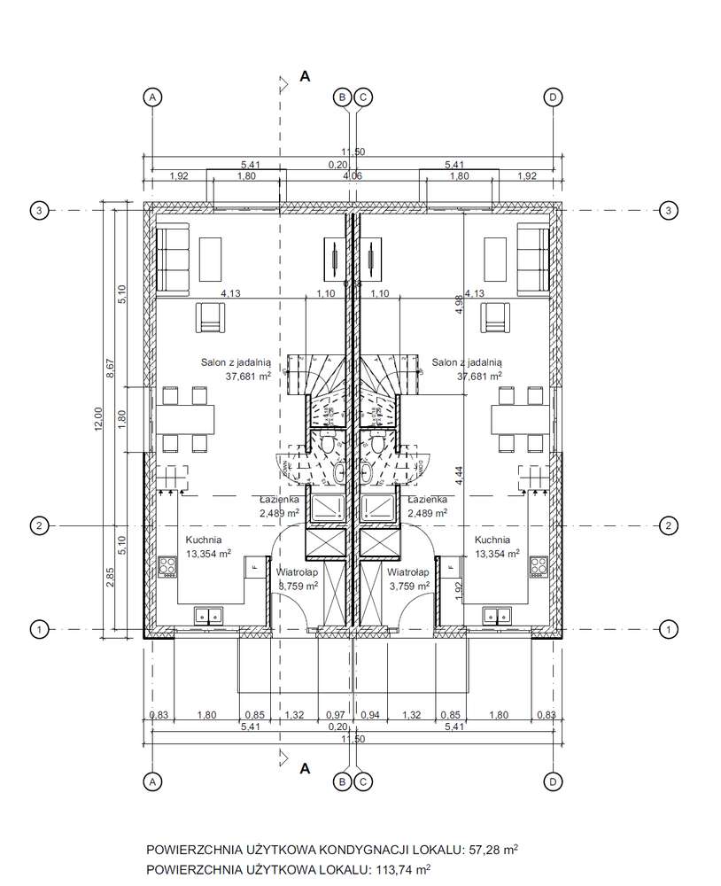 Nowy dom w zabudowie bliźniaczej, Wołczkowo - Pełny obrazek: 4/5