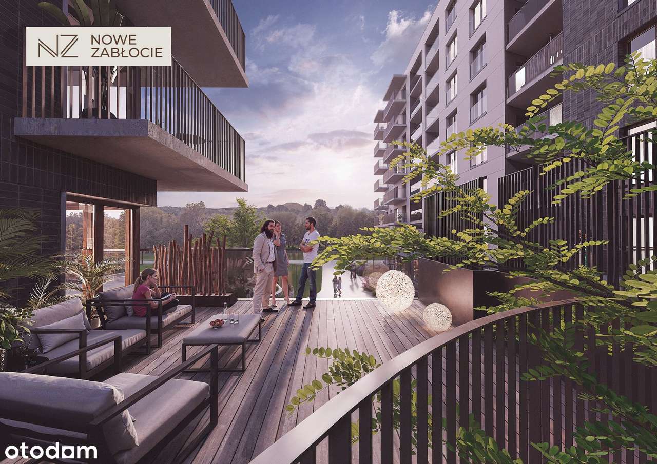NOWE ZABŁOCIE / 2 balkony 13,62m2 / Od dewelopera / Bez prowizji - Pełny obrazek: 4/15