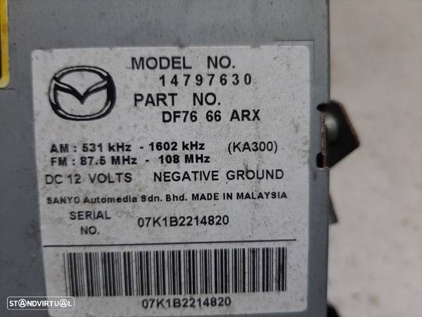 Auto Radio Mazda 2 (De_, Dh_) - 4