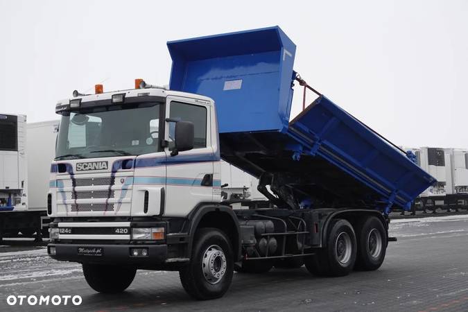 Scania 124c  420  / WYWROTKA 6x4 / 2 STRONNY WYWROT / MANUAL - 1