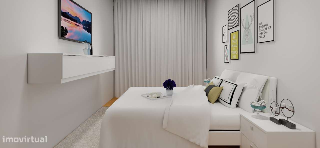 Apartamento T3 com varanda, garagem e ar condicionado-10