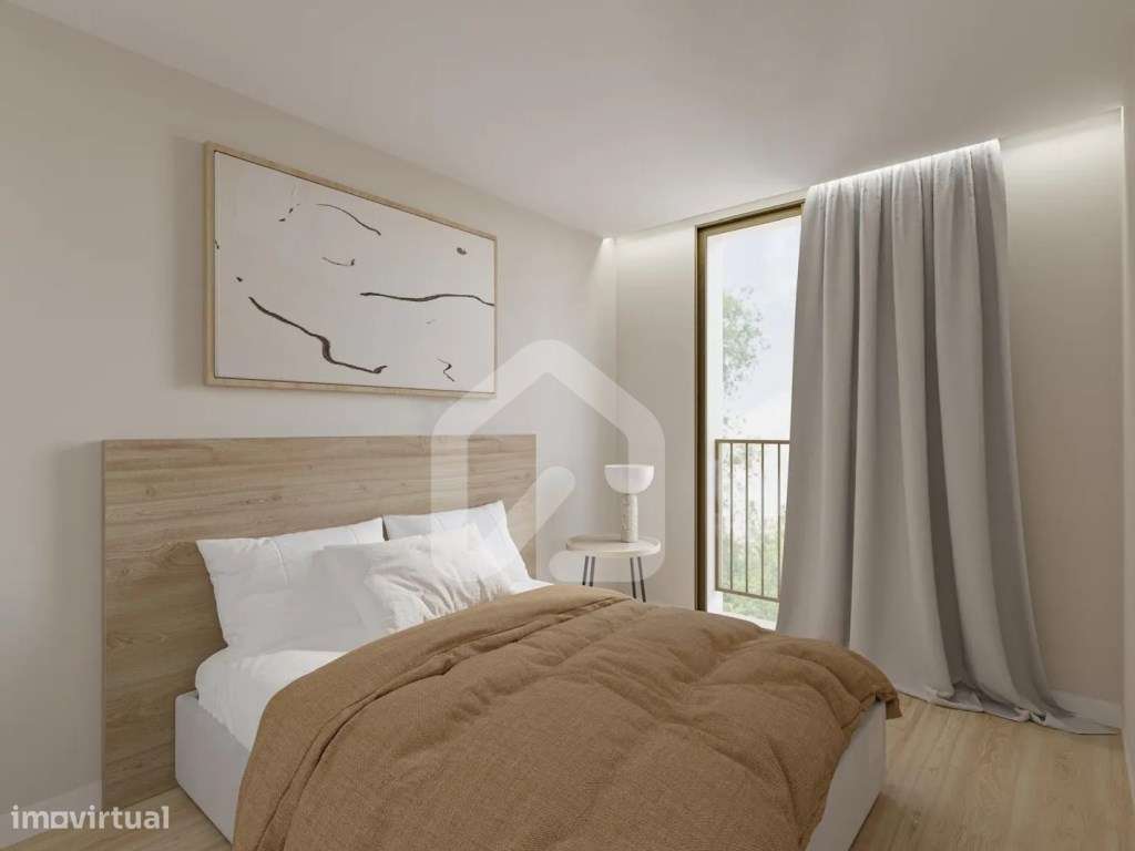 Apartamento T2 com terraço, no Parque Sinçães-4