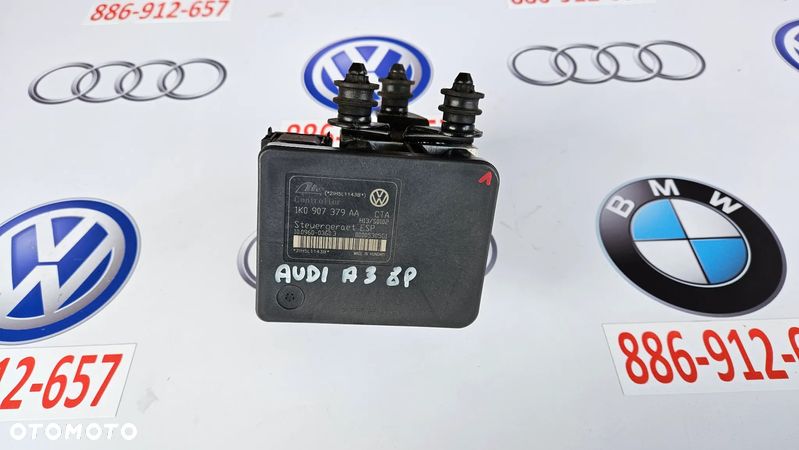 Audi A3 8P Pompa hamulcowa ABS Sterownik pompy 1K0907379AA 1K0614517T - 1