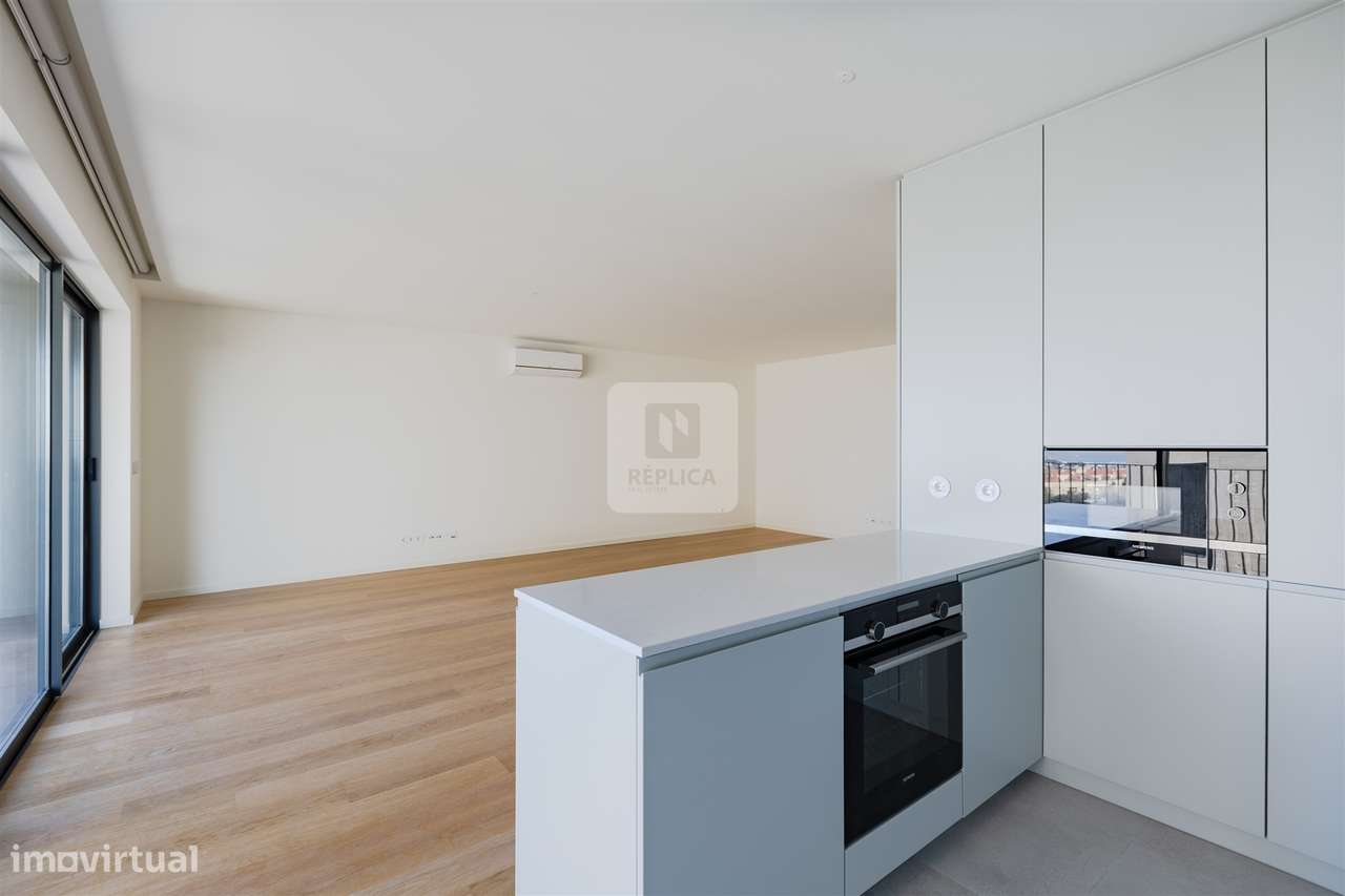 T3 com Varanda Vistas Mar Canidelo | T3 Gaia | Apartamento Le Parc-9