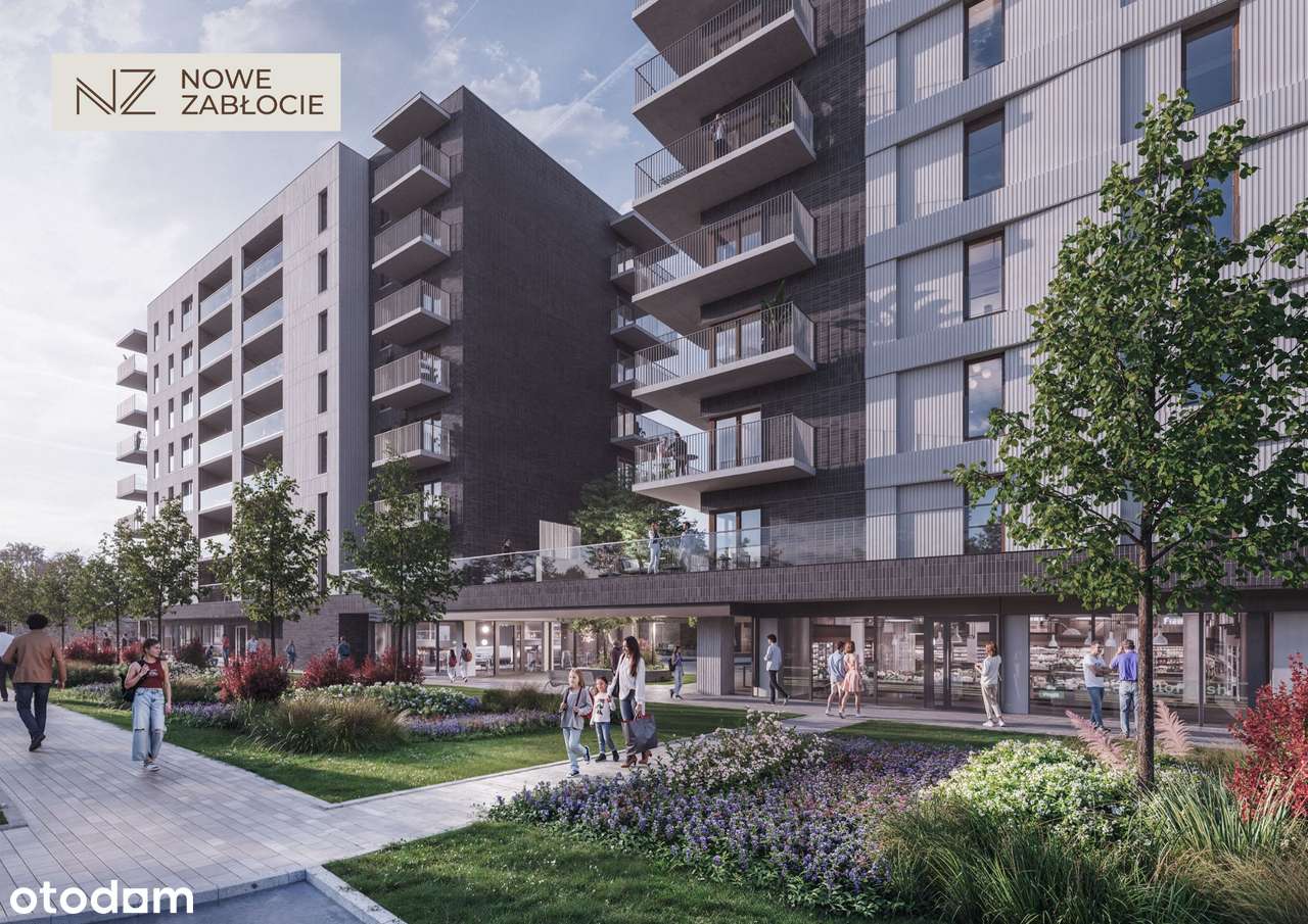 NOWE ZABŁOCIE / 2 balkony 13,62m2 / Od dewelopera / Bez prowizji - Pełny obrazek: 2/15