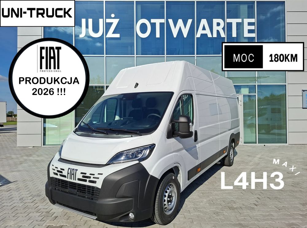 Fiat Ducato L4H3 Maxi NAJWIĘKSZY, 180KM, FULL LED, bogate wyposażenie !!!