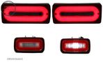 Stopuri Full LED cu Lampa Ceata Mercedes W463 G-Class (1989-2015) Rosu Semnalizare- livrare gratuita - 1