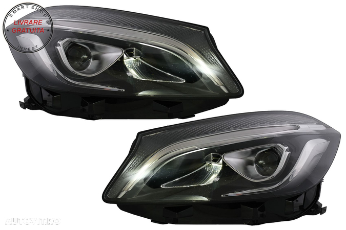 Faruri Full LED Mercedes A-Class W176 (2012-2018) doar pentru Halogen- livrare gratuita - 8