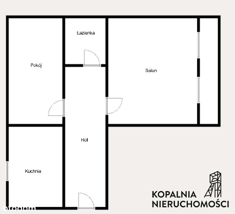 2 pokoje, balkon, CO miejskie - Pełny obrazek: 5/5