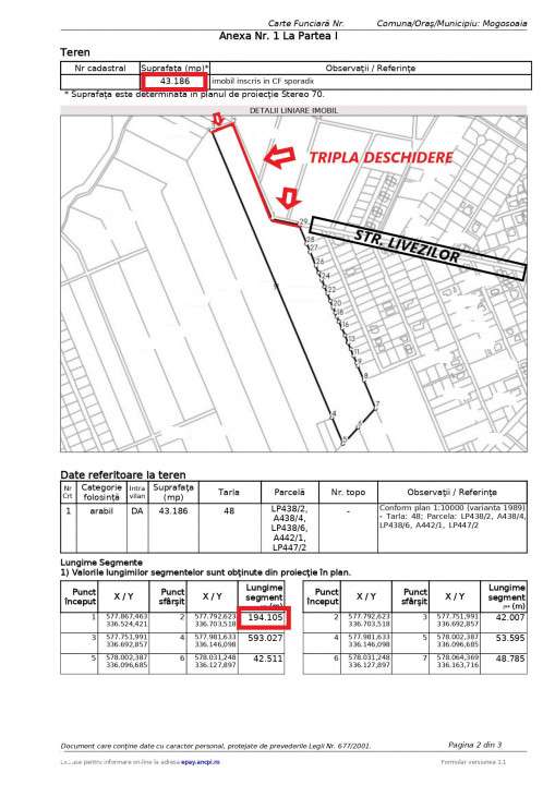 Teren 43.186 mp-Mogosoaia-Livezilor-pretabil investitie proiect - Imagine principală: 2/2