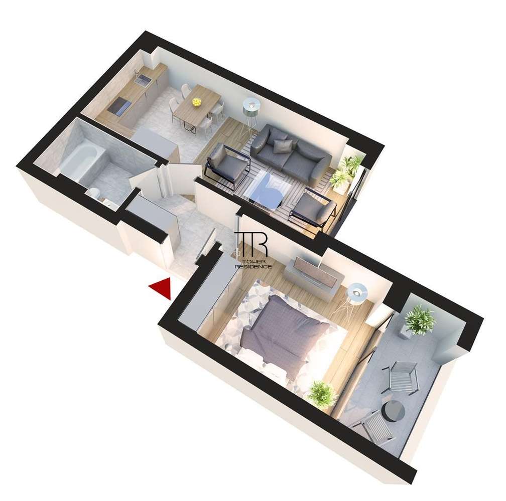 Apartament 2 Camere Incalzire in Pardoseala Ansamblu Nou Rahova - Imagine principală: 5/20