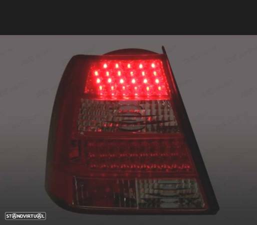 FAROLINS TRASEIROS LED PARA VOLKSWAGEN VW BORA 98-05 VERMELHO BRANCO - 2