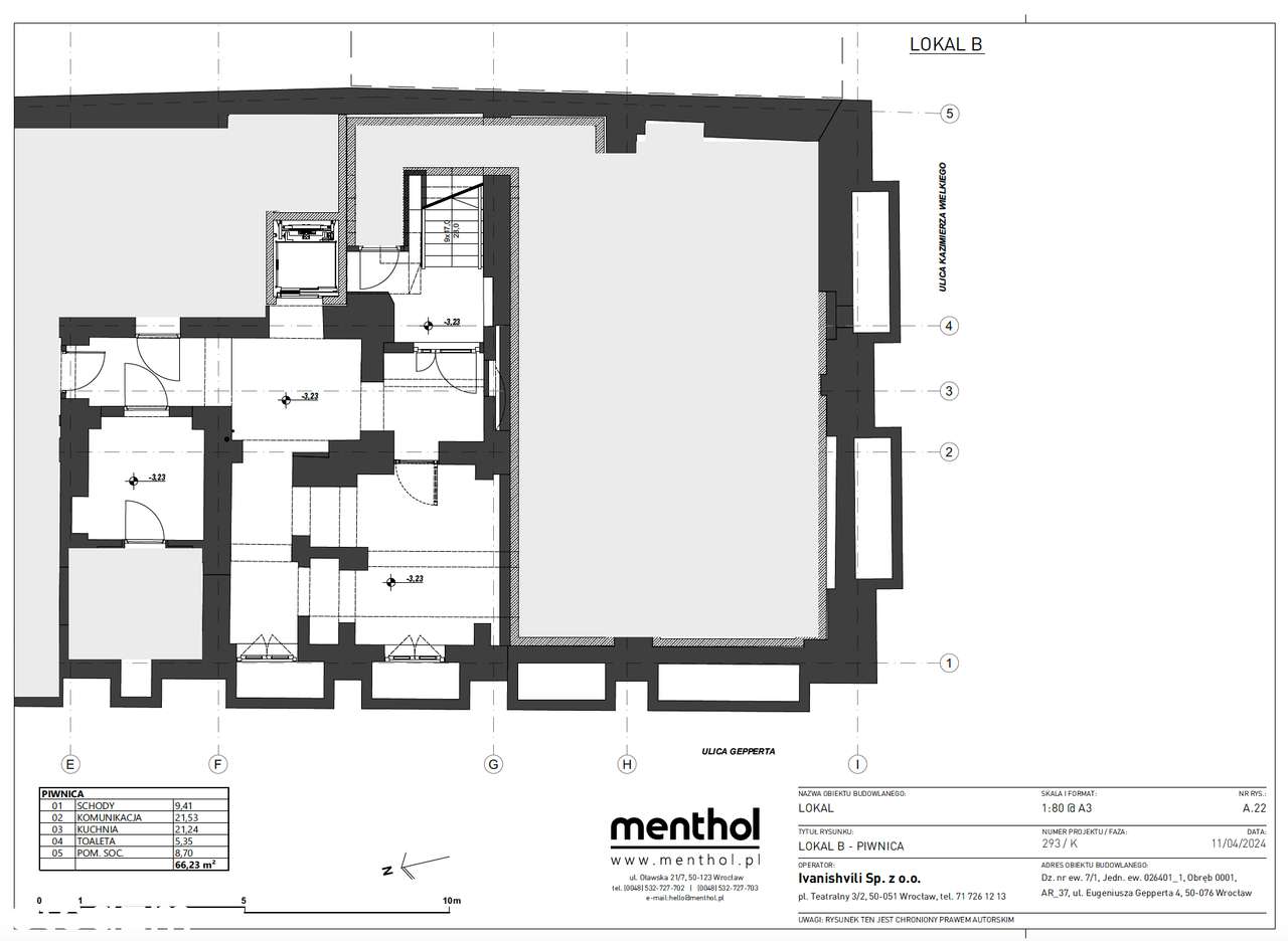 Lokal w ścisłym centrum ul. Gepperta 4. Gastronomia | Handel | Usługi - Pełny obrazek: 5/5