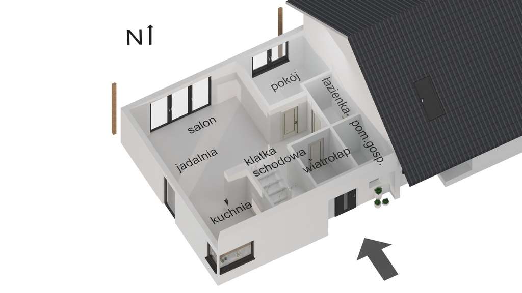 >> Wolna Połowa Bliźniaka! 113m2 >>działka 500m2 - Pełny obrazek: 4/20