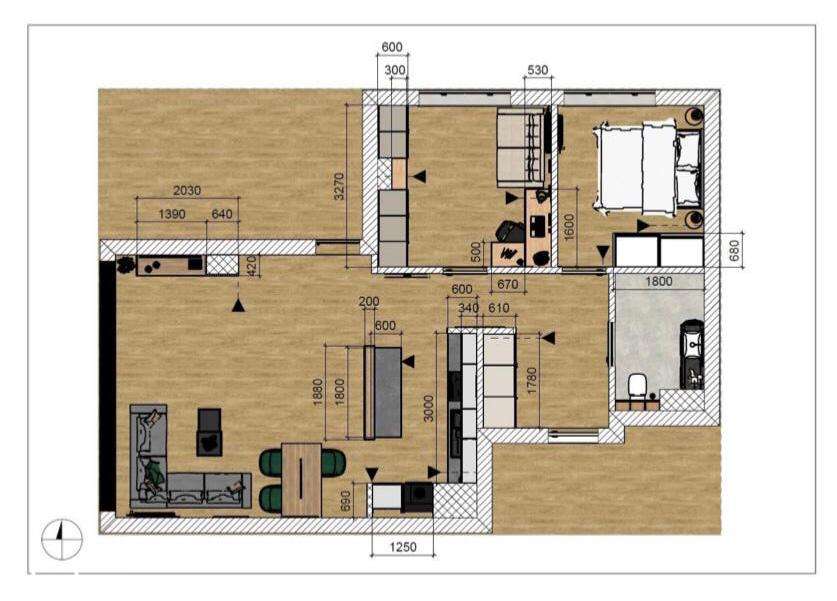 Nowoczesne mieszkanie z panoramicznym widokiem, 14 piętro-16