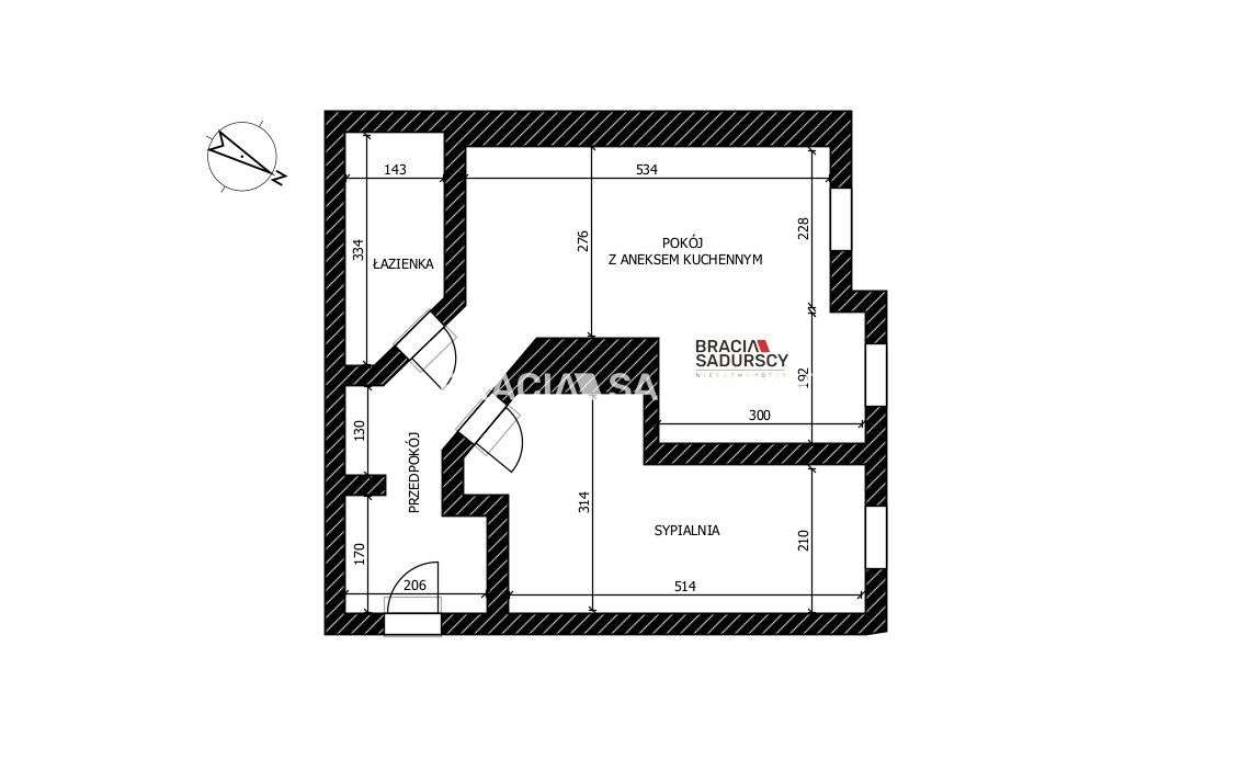 Mieszkanie, 45 m², Kraków - Pełny obrazek: 3/19