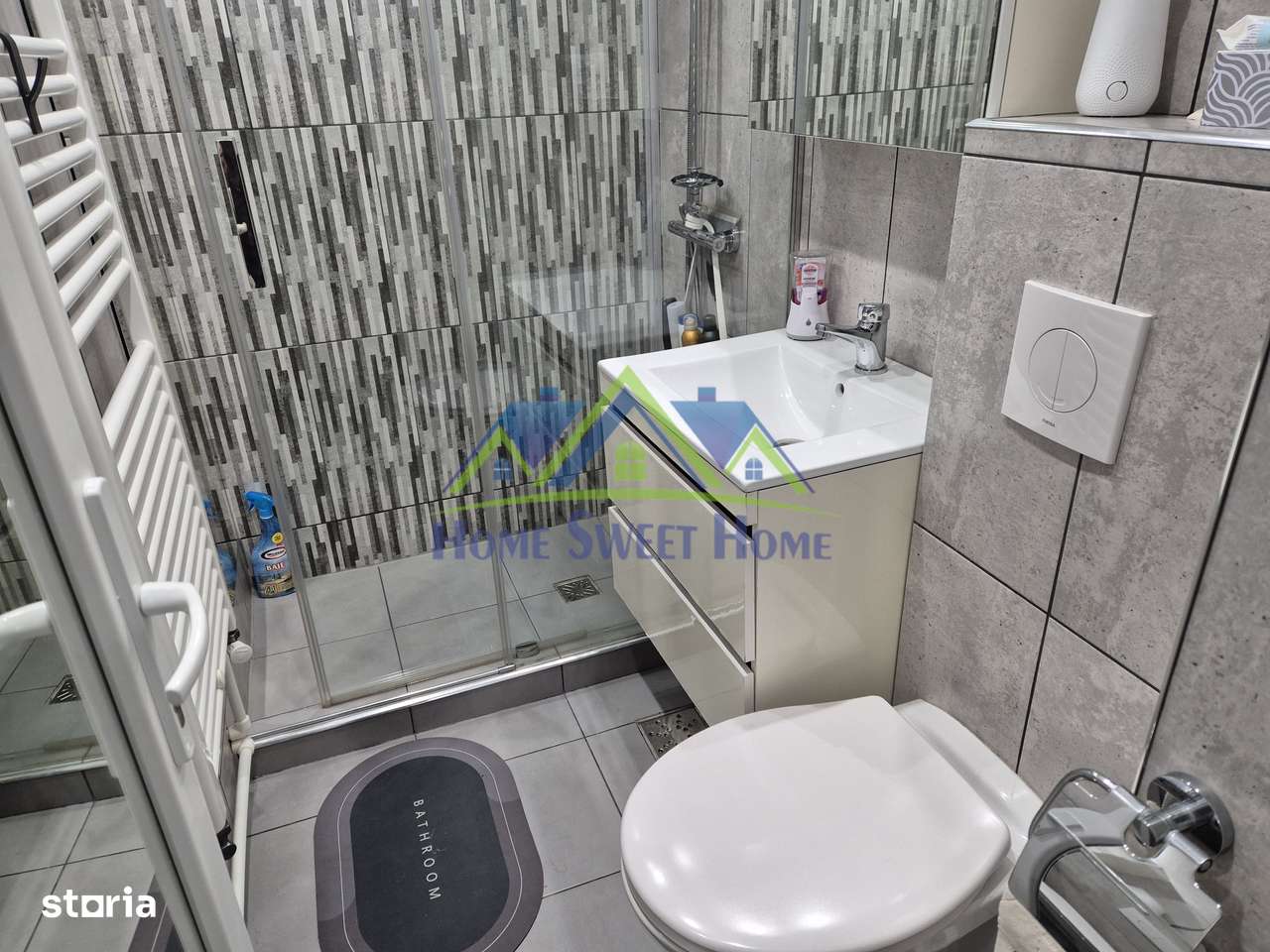 Ap. 2 camere, M5, etaj 3, bl.25, NOU, mobilat, SCHIMB cu CASA/TEREN! - Imagine principală: 5/6