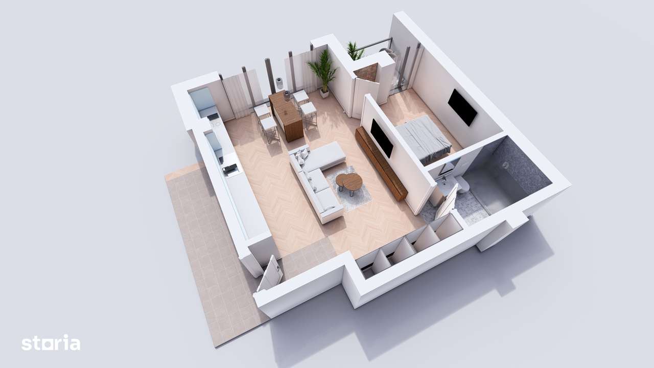 Ewo Residence - Apartament nou 51 mp | Comision 0% - 1250 euro / m2 - Imagine principală: 4/6