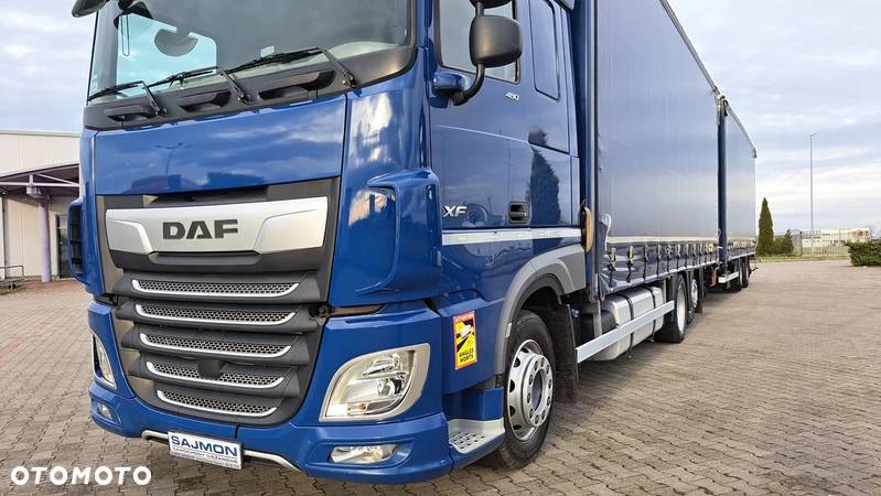 DAF XF 480 / ZESTAW TANDEM 120 M3 / PRZEJAZDOWY / 7,75 M + 7,75 M / SALON PL - 14