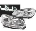 FAROIS DINAMICOS PARA VOLKSWAGEN VW GOLF 6 08-12 DRL LED CROMADOS - 1