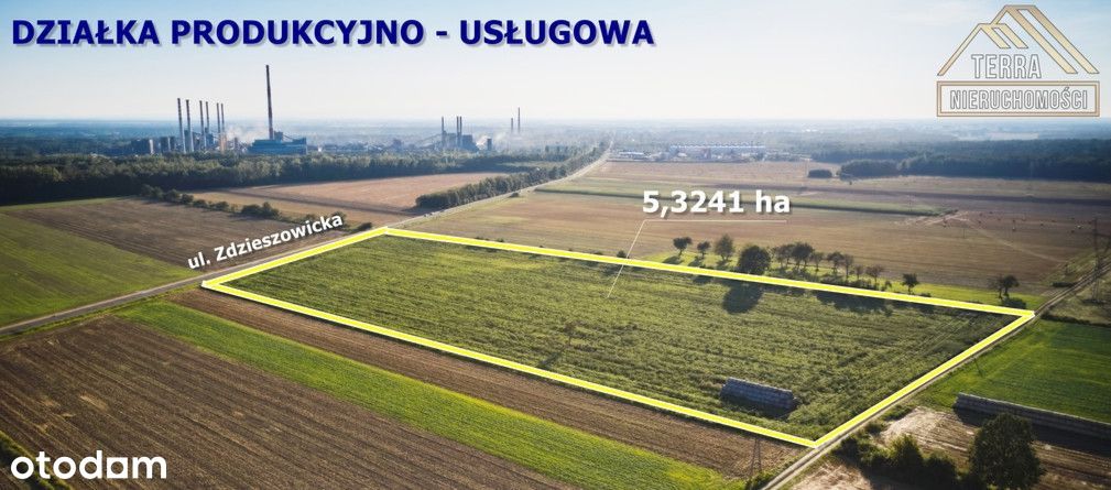 Inwestycyjna - 5,3241 ha - Mpzp - Produkcja-Usługi