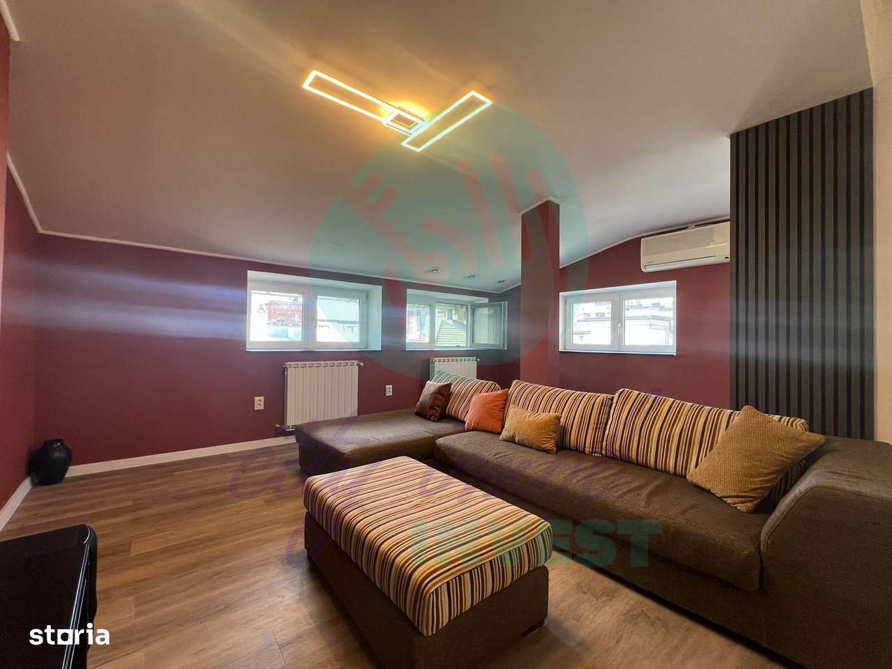Apartament 3 CAMERE in bloc boutique-CENTRALA PROPRIE-80 mp