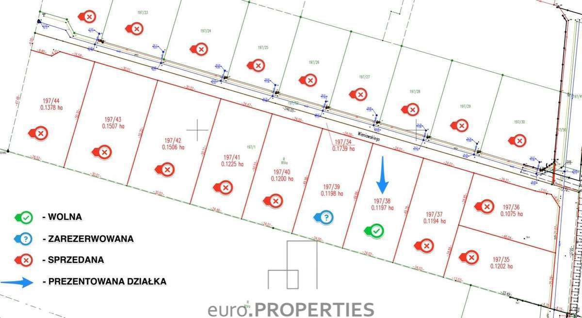 Działka z M.P.Z.P. nad jeziorem :: 197/3.8 - 1197m-5
