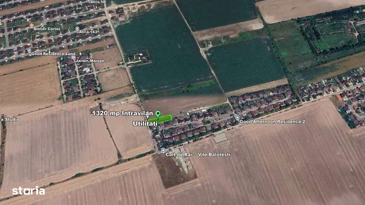 Teren intravilan, 1320 mp, la asfalt in Balotesti-8