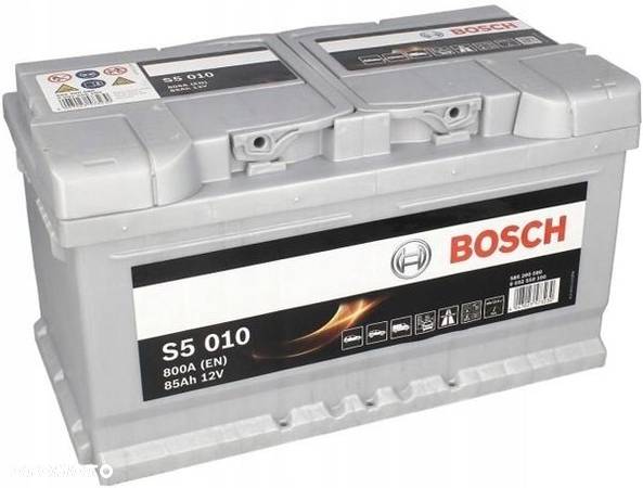 Akumulator BOSCH S5 12V 85Ah 800A Bosch 0 092 S50 100 MOŻLIWY DOWÓZ MONTAŻ - 2