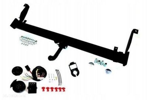 Polski Markowy Kompletny Nowy Hak Holowniczy Steinhof + Kula + Moduł z Czujniki Parkowania + Wiązka do Fiat Doblo I + Cargo Maxi od 2000 do 2010  GWARANCJA - 1