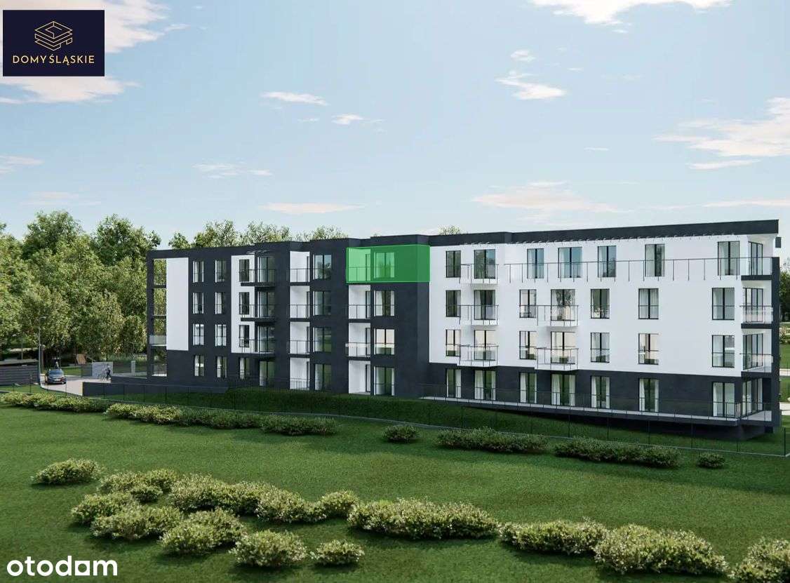 B46 - 2 pokoje + pom.gosp + balkon - Pełny obrazek: 2/8