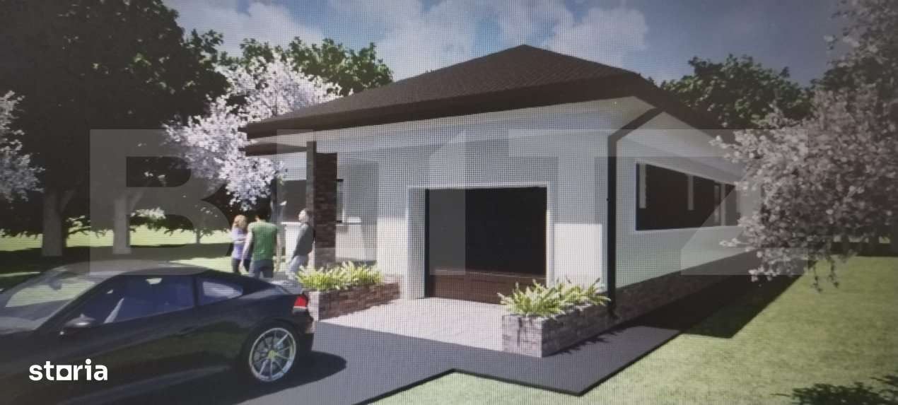 Vila plan parter 120mp utili/600mp teren, zona Priseaca - Imagine principală: 4/6