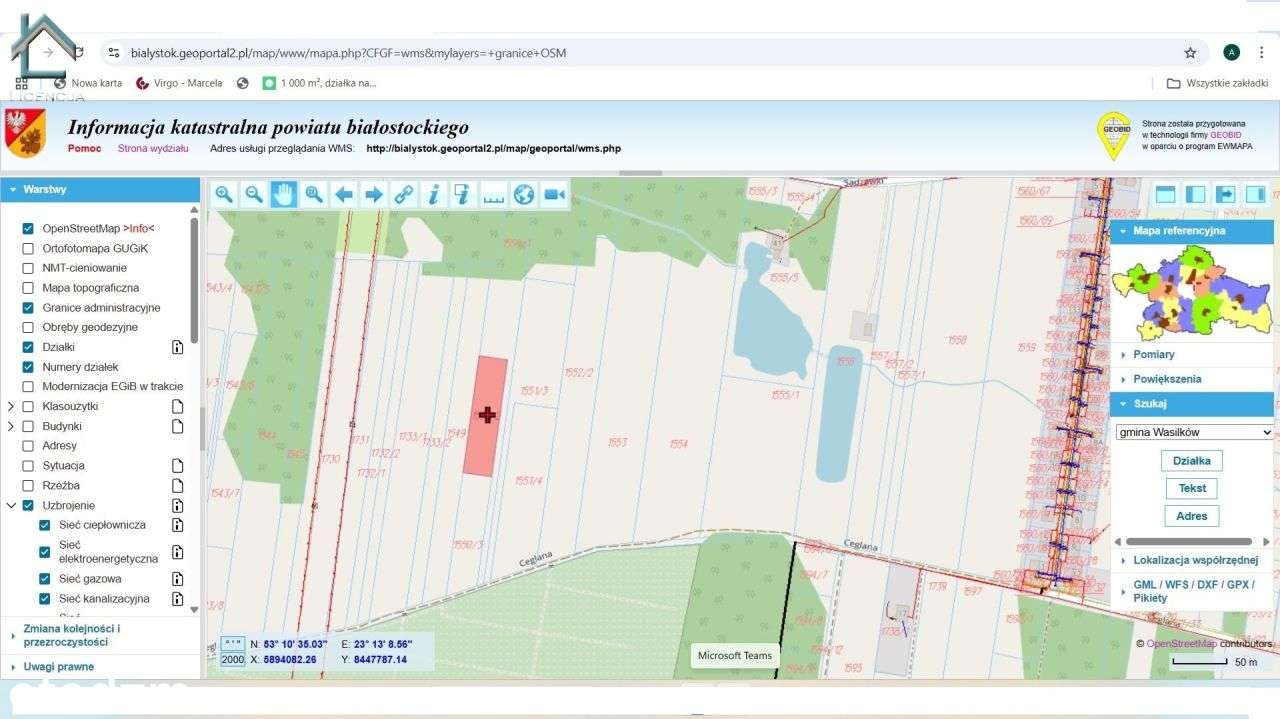 Działka przy ul. Ceglanej w Nowodworcach, Wz-6