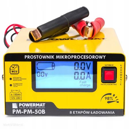 Prostownik MIKROPROCESOROWY Akumulatorowy 12V 24V - 7