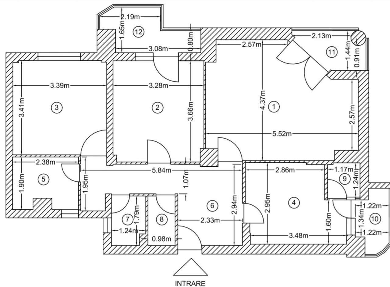 3 camere Tudor Vladimirescu, et 3/8, 87mp,3 balcoane liber, 105000euro - Imagine principală: 4/8