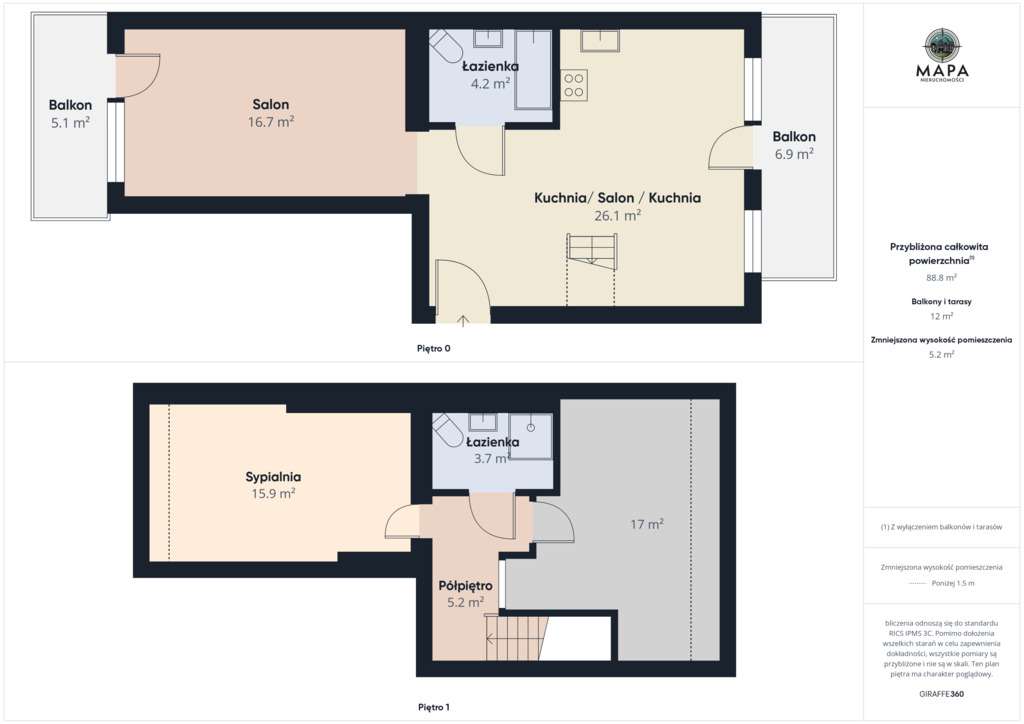 Mieszkanie dwupoziomowe Górczyn-17