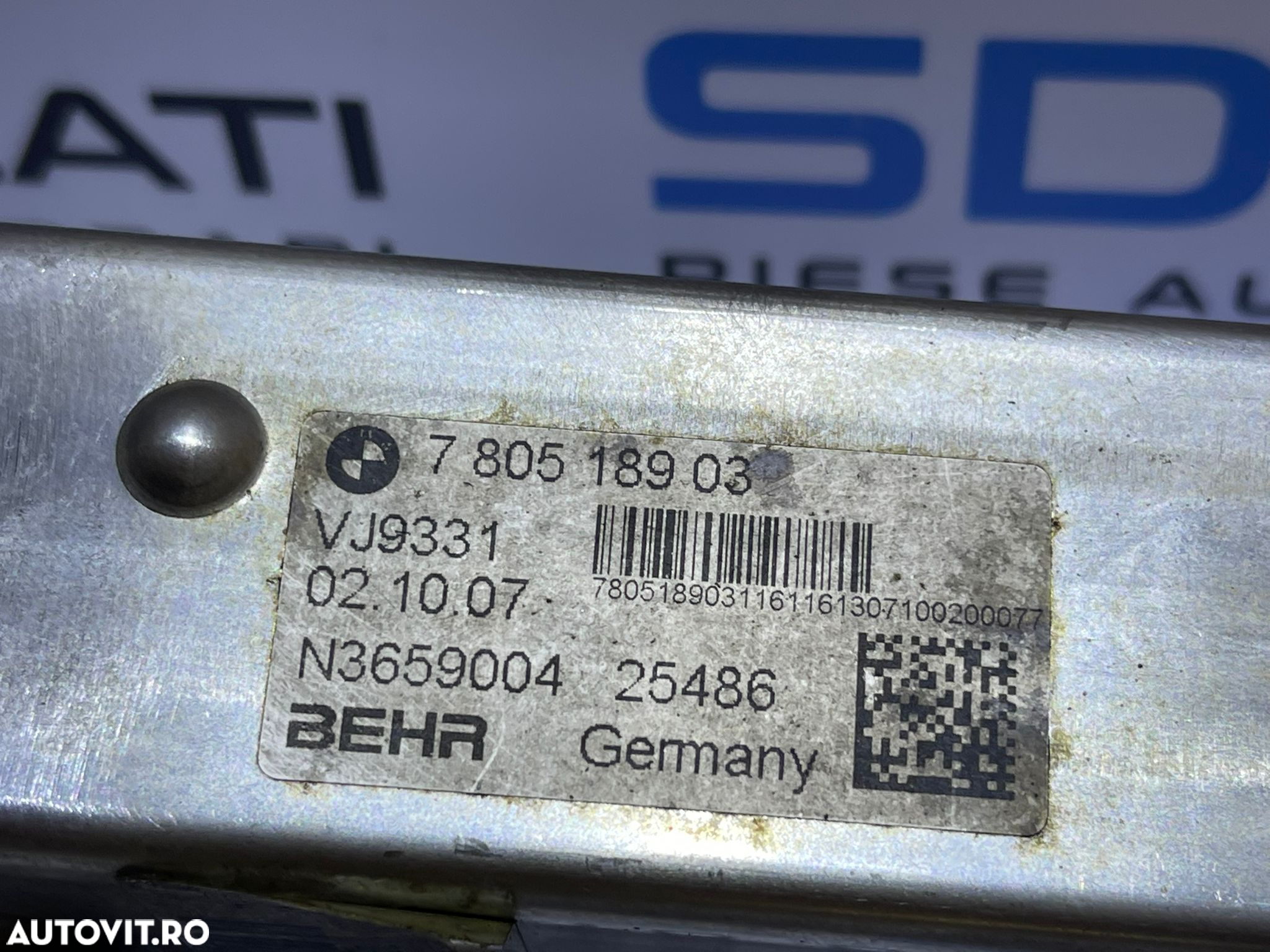 Racitor Gaze EGR BMW Seria 3 E90 E91 318 2.0 D N47 2004 - 2011 Cod 7805189 780518903 - 7