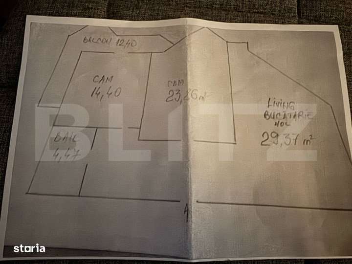 Apartament 2 camere, 74 mp, zona ultracentrala - Imagine principală: 3/3