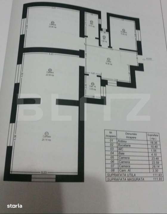 Apartament 3 camere, 111.93 mp, zona Iosefin - Imagine principală: 5/5