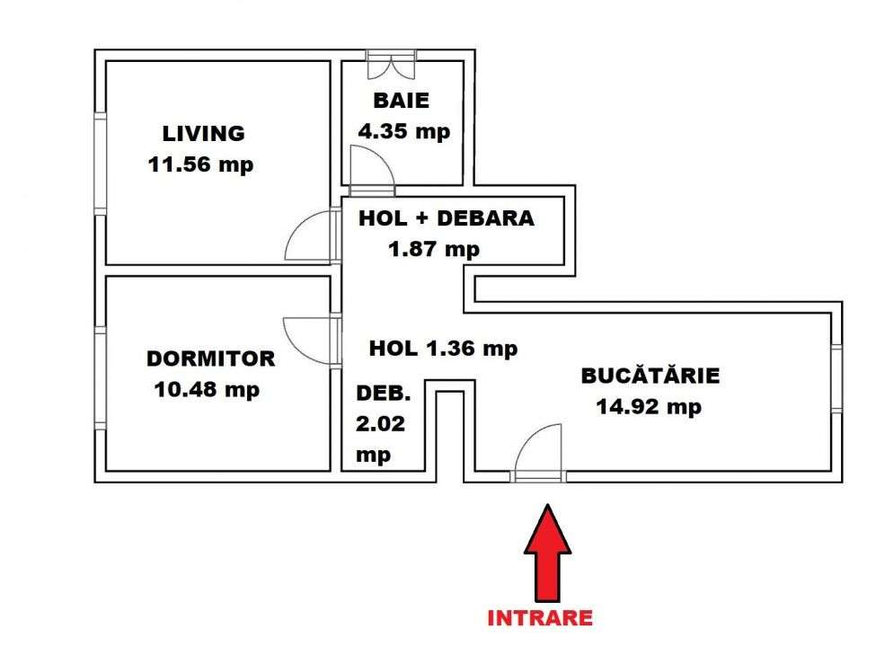 COMISION 0!  Apartament 2 camere 46 mp utili de vanzare in Strand-2