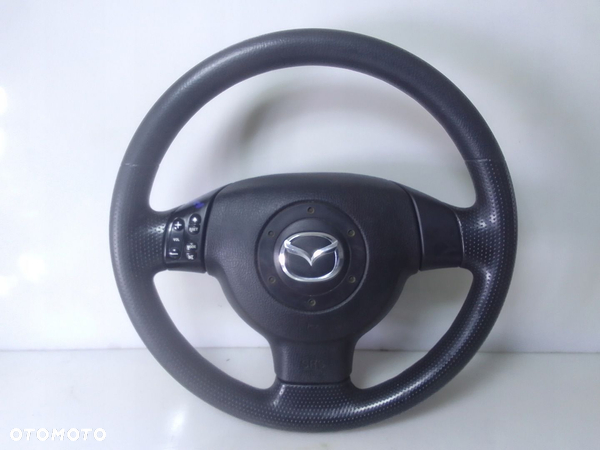 MAZDA 2 KIEROWNICA SKÓRA PERFOROWANA ŁADNA RADIO - 2