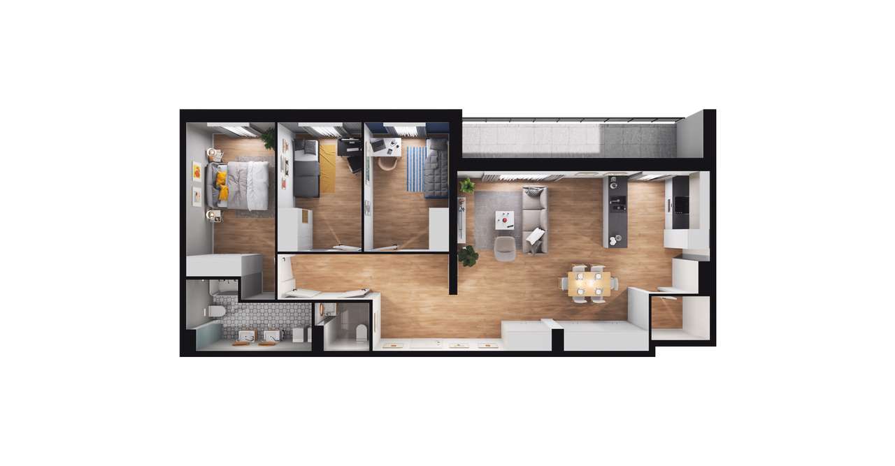 Fokus Bielany  | mieszkanie 4-pok. | 24 - Pełny obrazek: 3/8